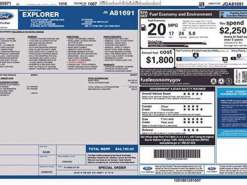 Certified 2018 Ford Explorer Limited image 39