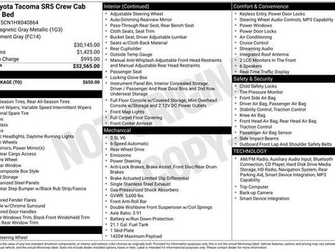 Used 2017 Toyota Tacoma SR5 w/ Tow Package image 15