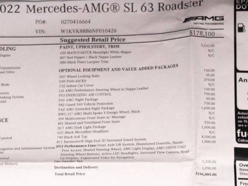 Used 2022 Mercedes-Benz SL 63 AMG 4MATIC image 11