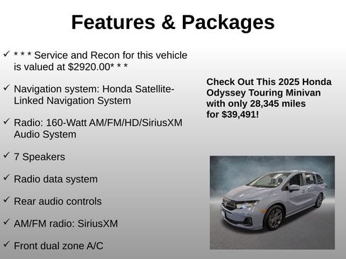 Certified 2025 Honda Odyssey Touring image 8