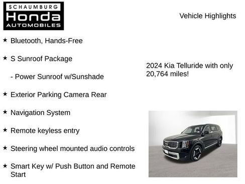 Used 2024 Kia Telluride S w/ S Sunroof Package AWD/4WD image 8