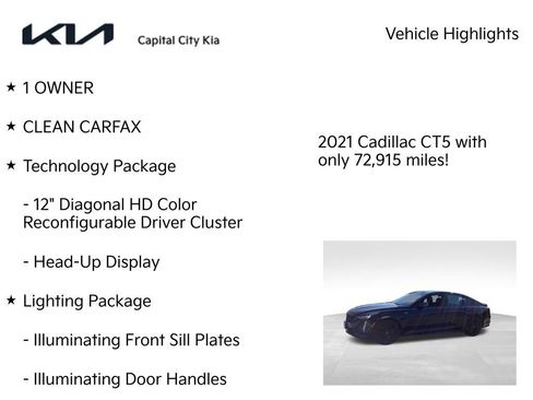 Used 2021 Cadillac CT5 V w/ Premium Package AWD/4WD image 8
