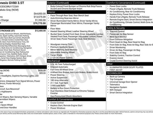 Used 2024 Genesis GV80 3.5T w/ Prestige Package image 13