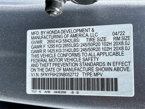 Used 2022 Honda Pilot Special Edition image 33