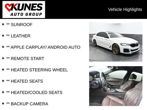 Used 2021 BMW 540i w/ Executive Package image 2