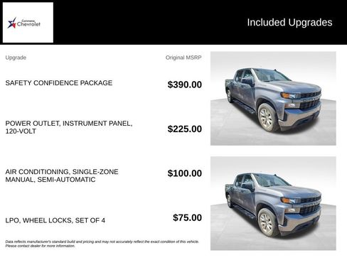 Used 2021 Chevrolet Silverado 1500 Custom w/ Safety Confidence Package RWD image 6