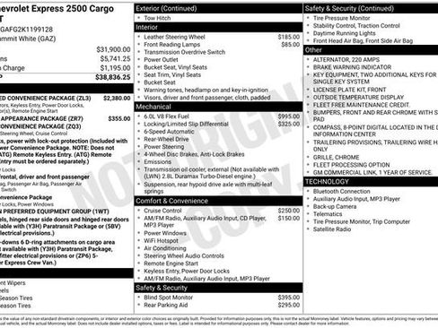 Used 2019 Chevrolet Express 2500 w/ Enhanced Convenience Package image 5