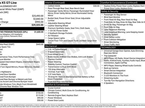 Used 2021 Kia K5 GT-Line w/ GT-Line FWD Premium Package image 30