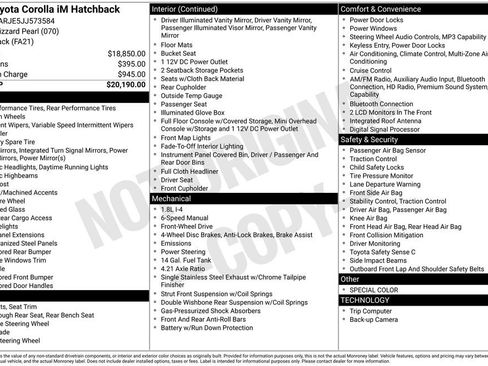 Used 2018 Toyota Corolla iM FWD image 6