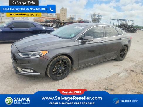 Used 2017 Ford Fusion SE w/ Fusion SE Technology Package FWD image 1