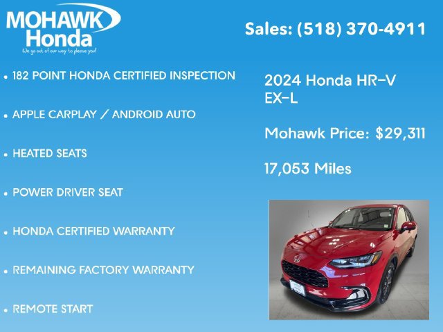 Certified 2024 Honda HR-V EX-L image 16