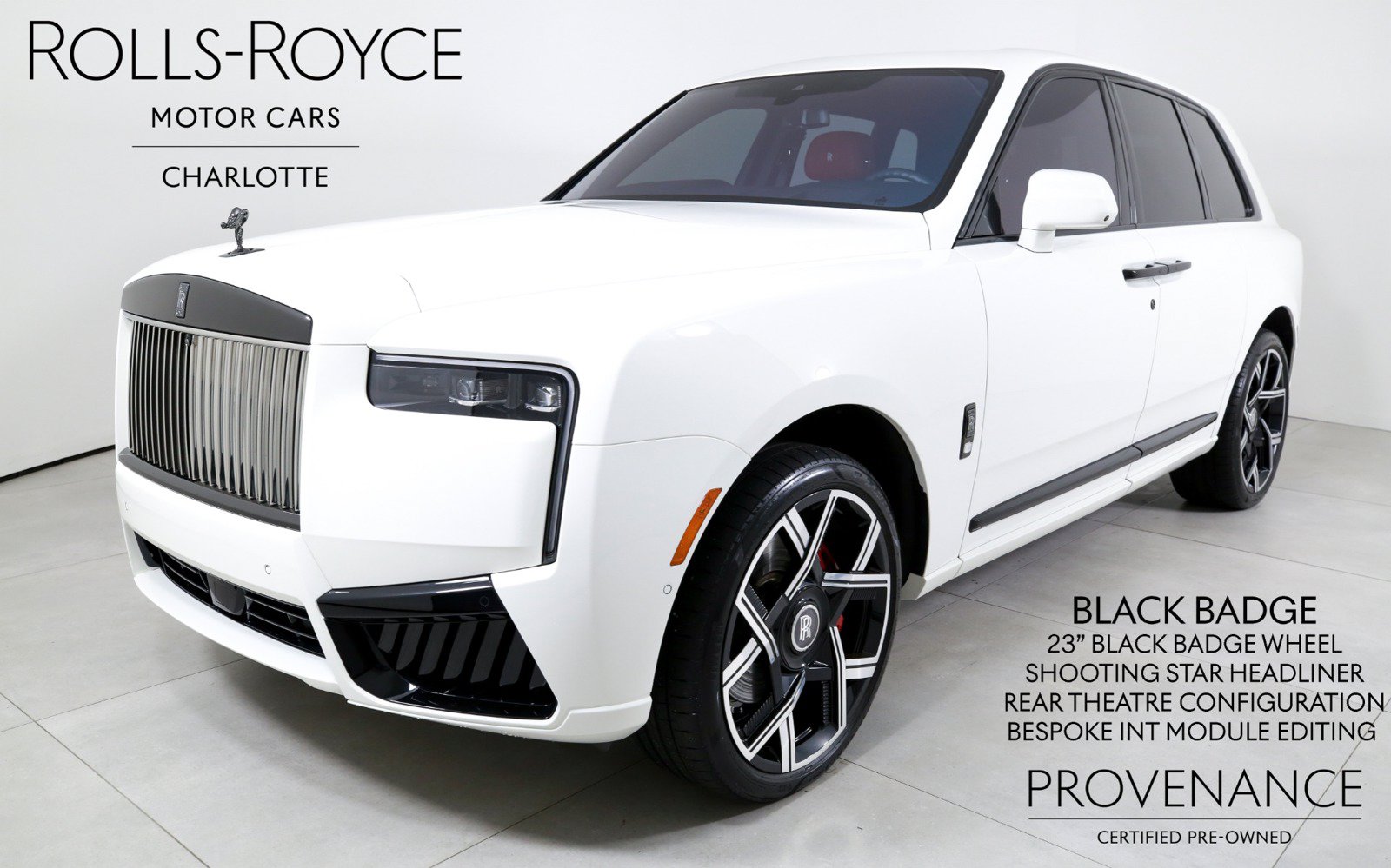 Certified 2025 Rolls-Royce Cullinan Black Badge AWD/4WD image 1