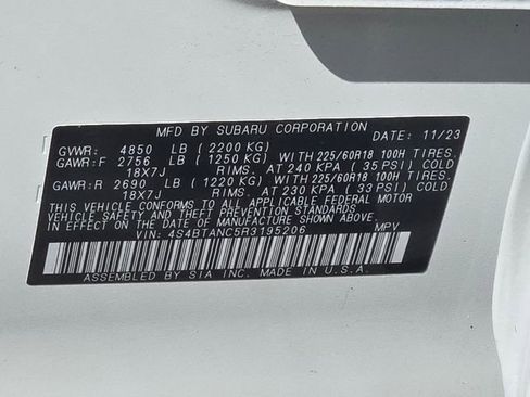 Certified 2024 Subaru Outback Limited image 22