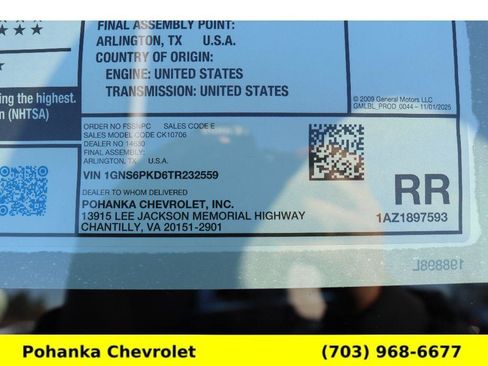 New 2026 Chevrolet Tahoe Z71 image 36