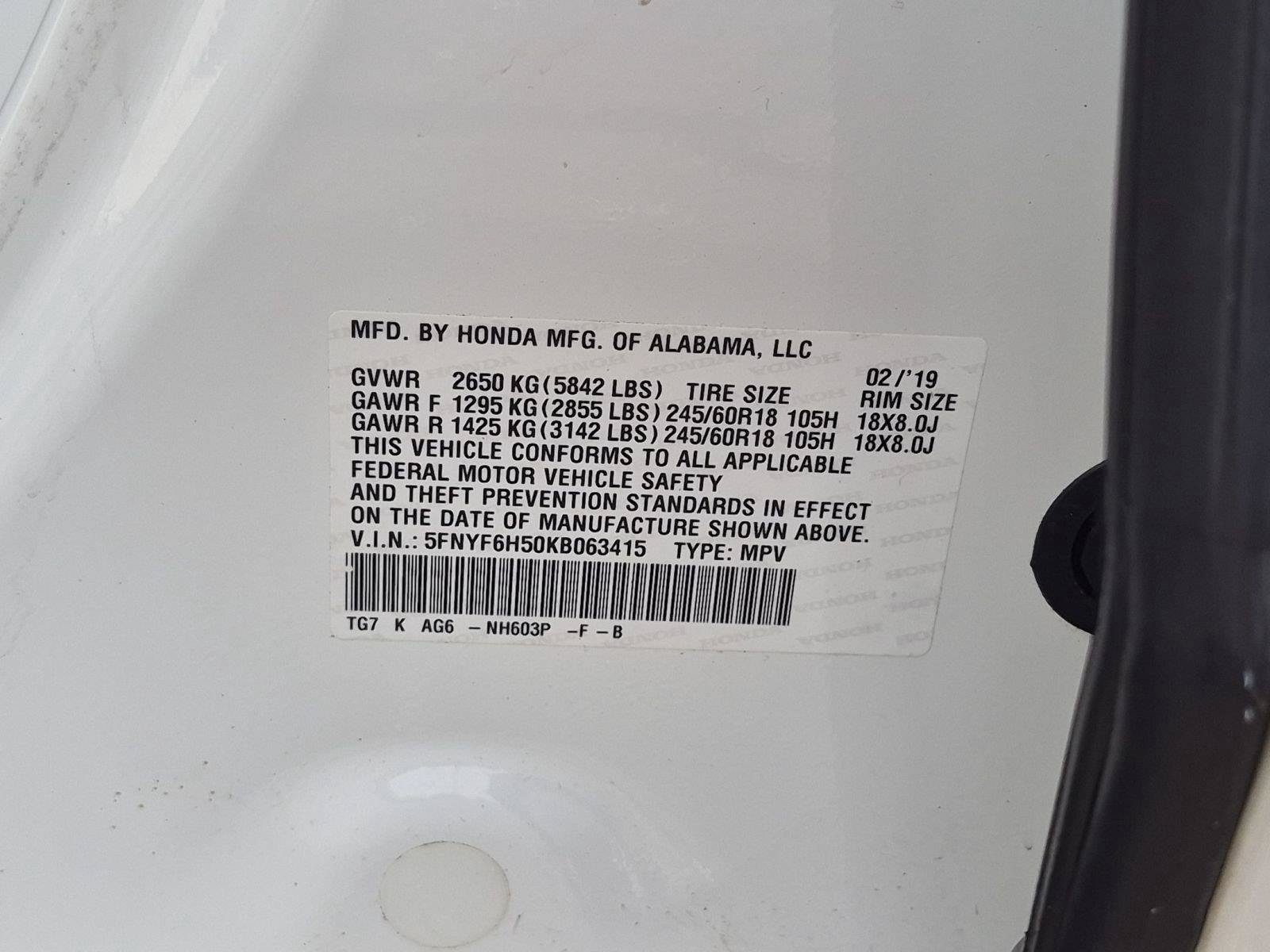 Certified 2019 Honda Pilot EX-L image 20