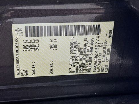 Used 2016 Nissan Maxima 3.5 S image 33