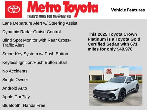 Certified 2025 Toyota Crown Platinum image 11