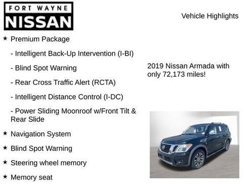 Used 2019 Nissan Armada SL w/ Premium Package AWD/4WD image 8