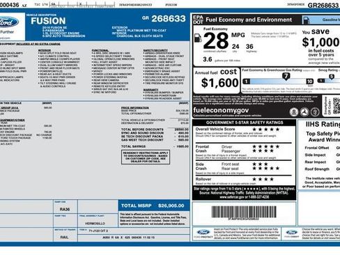Used 2016 Ford Fusion SE FWD image 2