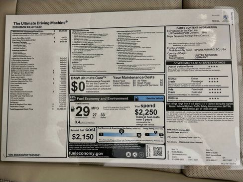 New 2026 BMW X3 xDrive30i w/ Premium Package AWD/4WD image 47