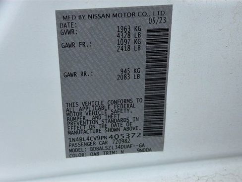 Certified 2023 Nissan Altima 2.5 SR w/ SR Premium Package FWD image 38