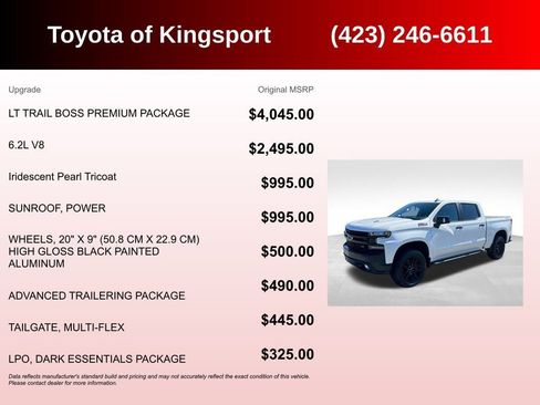 Used 2022 Chevrolet Silverado 1500 LT Trail Boss w/ LT Trail Boss Premium Package AWD/4WD image 3