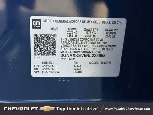Used 2022 Chevrolet Equinox LT image 37