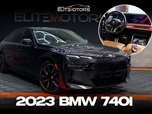 Used 2023 BMW 740i w/ Parking Assistance Package RWD image 1