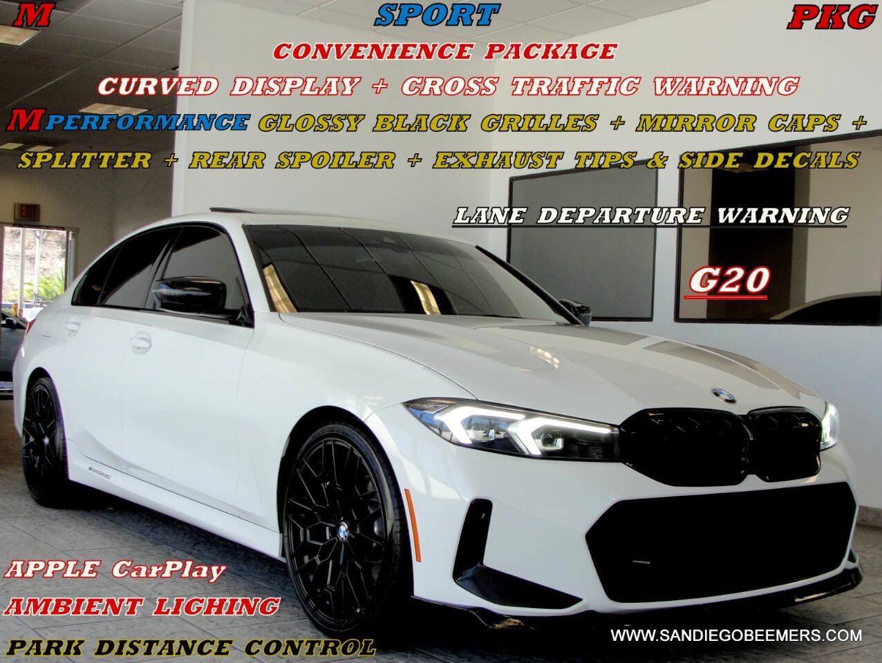 Used 2023 BMW 330i Sedan w/ M Sport Package RWD image 1