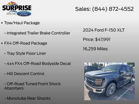 Used 2024 Ford F150 XLT w/ Equipment Group 302A MID AWD/4WD image 14