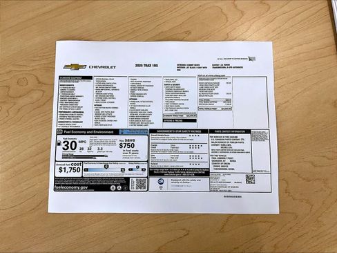New 2025 Chevrolet Trax RS w/ Driver Confidence Package image 18