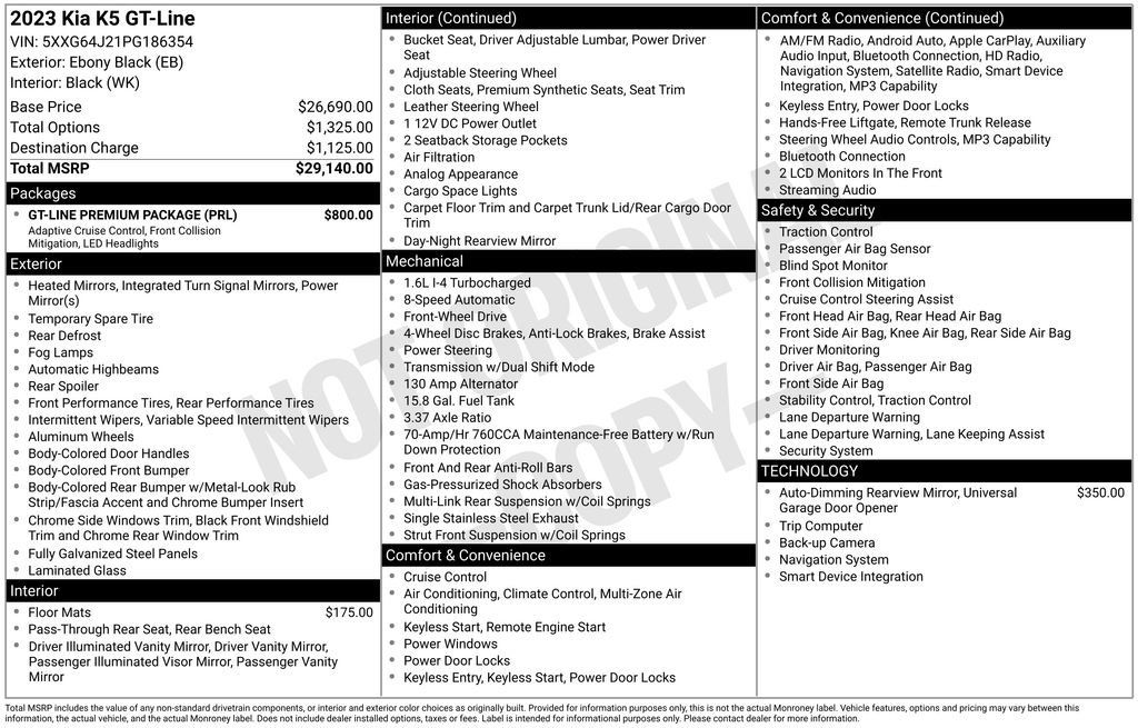 Used 2023 Kia K5 GT-Line w/ GT-Line Premium Package FWD image 15