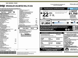 Certified 2021 Jeep Wrangler Unlimited Willys video 3