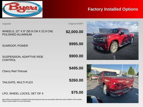 Used 2021 Chevrolet Silverado 1500 High Country AWD/4WD image 10