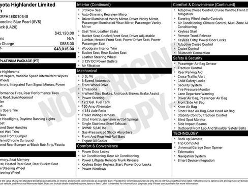 Used 2014 Toyota Highlander Limited Platinum FWD image 42