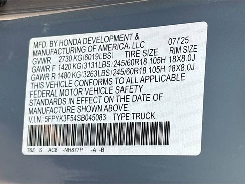 Used 2025 Honda Ridgeline RTL image 33