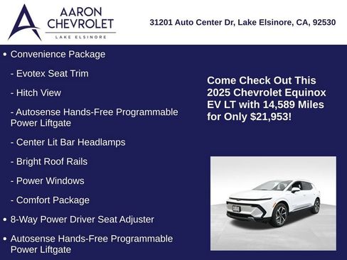 Used 2025 Chevrolet Equinox EV LT w/ Convenience Package image 15