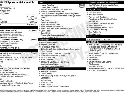 Used 2021 BMW X3 xDrive30i w/ Convenience Package image 9