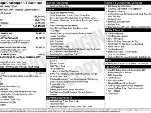 Used 2019 Dodge Challenger R/T Scat Pack w/ Plus Package RWD image 6