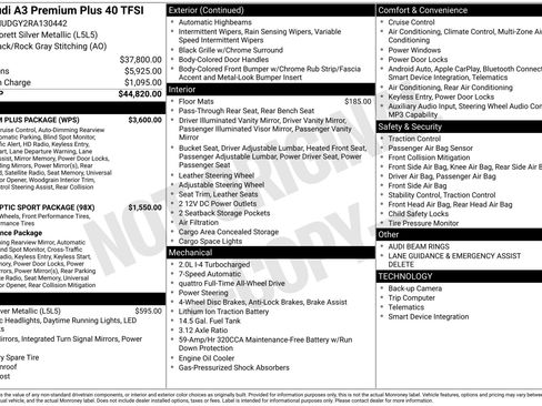 Certified 2024 Audi A3 2.0T Premium Plus w/ Premium Plus Package image 39