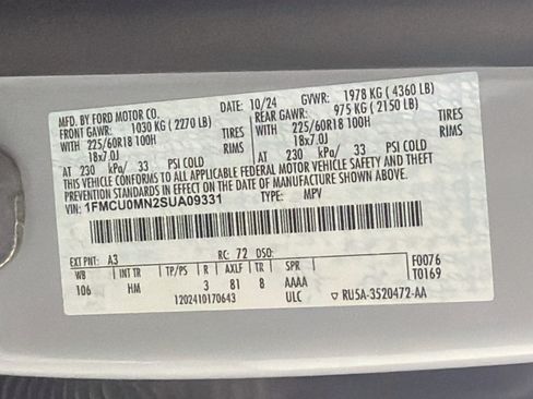 Used 2025 Ford Escape ST-Line FWD image 12