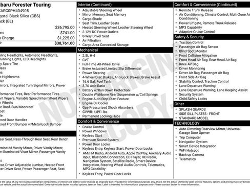 Used 2023 Subaru Forester Touring image 4
