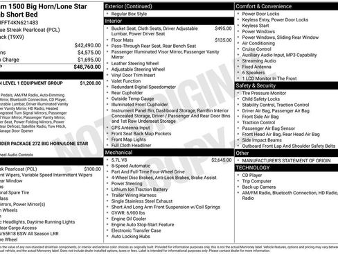 Certified 2019 RAM 1500 Big Horn image 37