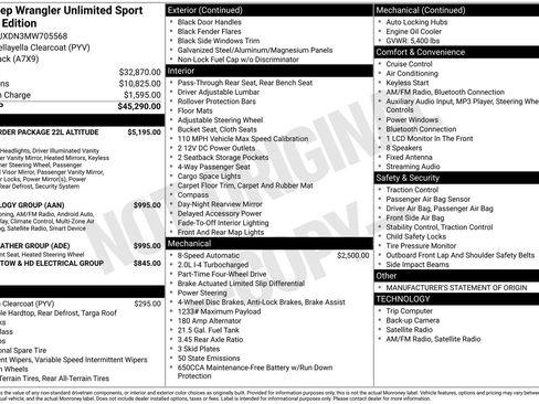 Used 2021 Jeep Wrangler Unlimited Sport image 35