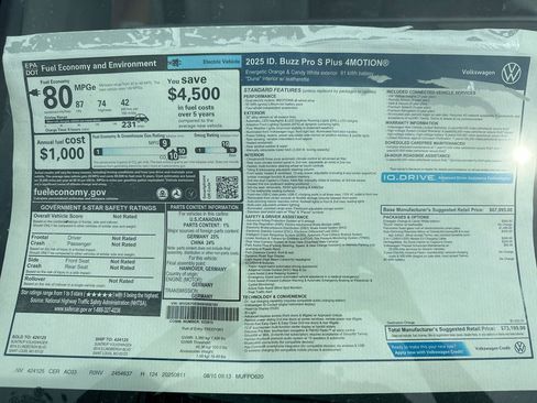 New 2025 Volkswagen ID. Buzz Pro S Plus image 28