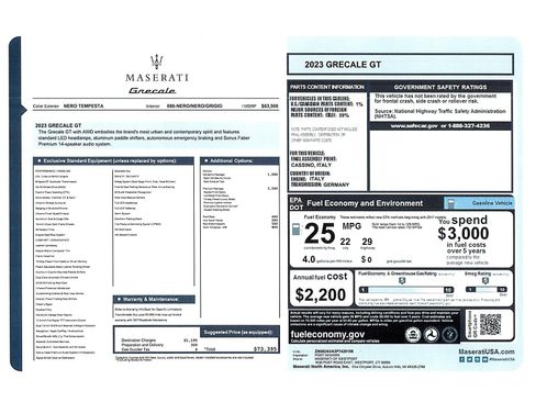 Certified 2023 Maserati Grecale GT AWD/4WD image 25