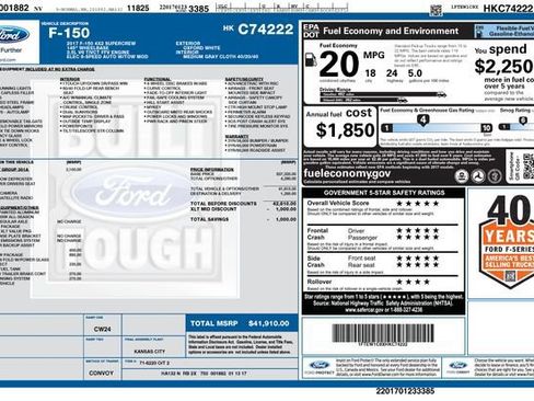 Used 2017 Ford F150 XLT w/ Equipment Group 301A Mid RWD image 2