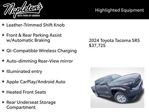 Used 2024 Toyota Tacoma SR5 AWD/4WD image 4