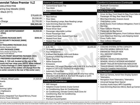 New 2026 Chevrolet Tahoe Premier AWD/4WD image 30