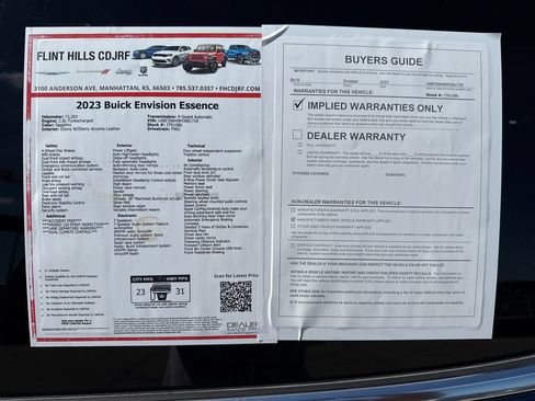 Used 2023 Buick Envision Essence FWD image 30